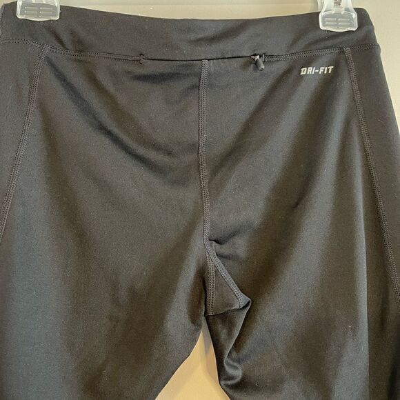 Nike Dri Fit Crop Leggings in Black | SZ S - Picture 4 of 6